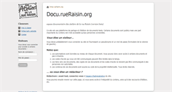 Desktop Screenshot of docu.rueraisin.org